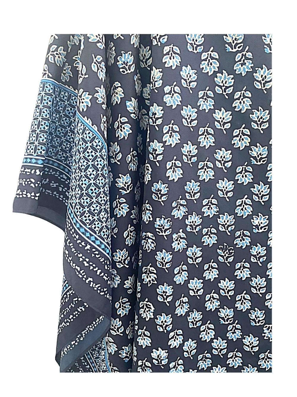 MICHAEL Michael Kors Border Print Poncho Blouse Shirt Size 3X - Picture 2 of 5